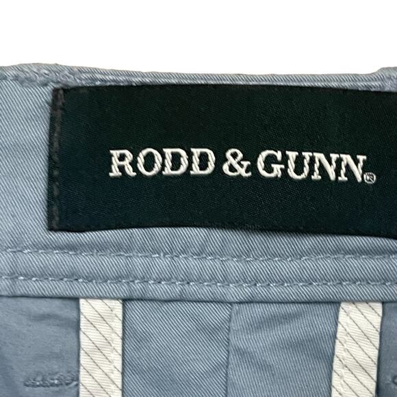 Rodd & Gunn Baylys Beach Stretch Cotton Shorts Blue 9inch NWT Size 38 - Picture 2 of 5